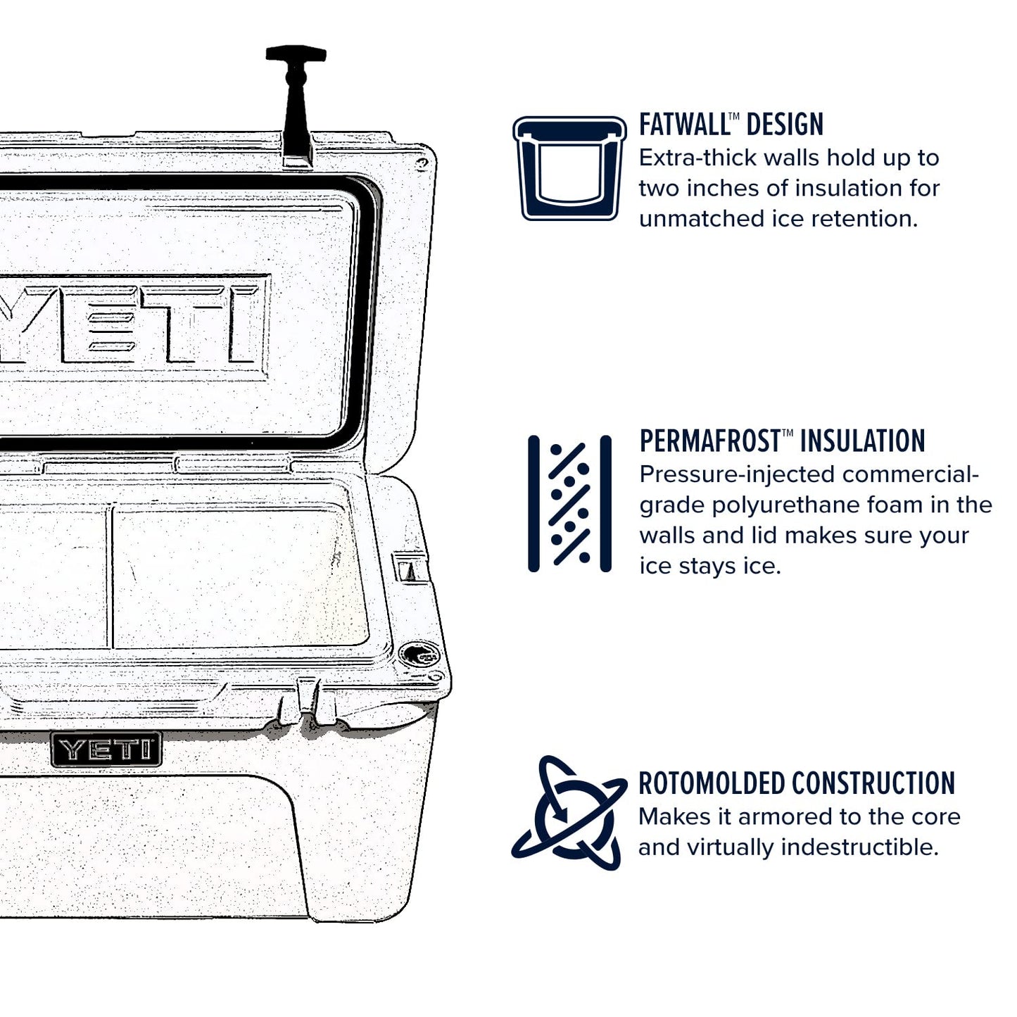 YETI Tundra 75 Cooler, White