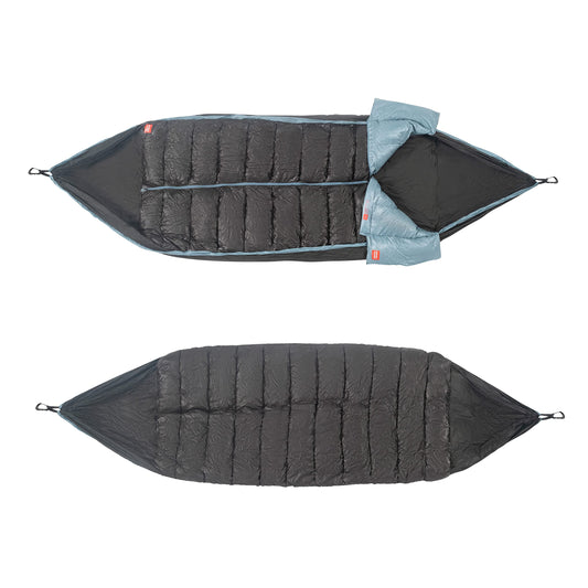 GRAND TRUNK Evolution 20 Down Hammock – Cold Weather Hammock with Integrated Sleeping Bag & Underquilt, 20°F Rated, Lightweight Camping & Backpacking Hammock