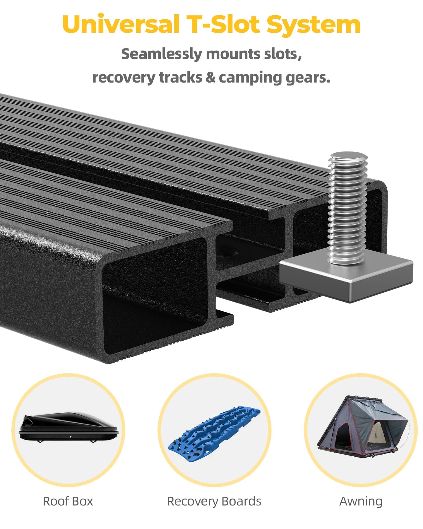 Trumgeta Jeep Wrangler JL Roof Rack Platform 2018-2026, 56" x 82" All Aluminum Rooftop Cargo Rack with T-Slot System, 700 lbs Dynamic 900 lbs Static Load, Overland Rack for Rooftop Tent Camping Gear
