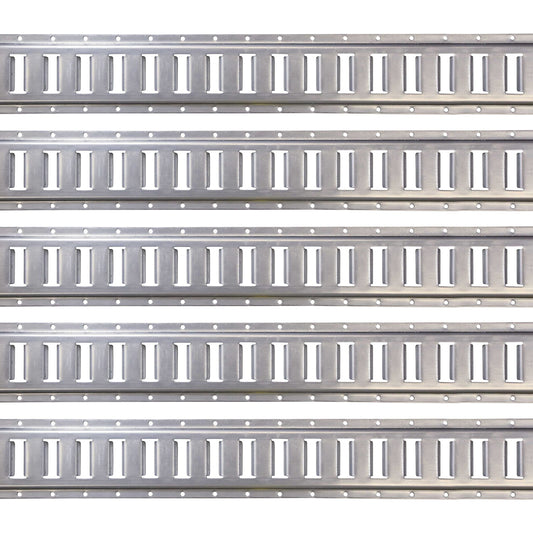 US Cargo Control 12 Gauge Steel 5 FT Galvanized E Track Rail (5-Pack) Horizontal ETrack Rails for Trailers, Garages, Cargo Vans, 6,000 Pounds Break Strength Per E-Track Slot