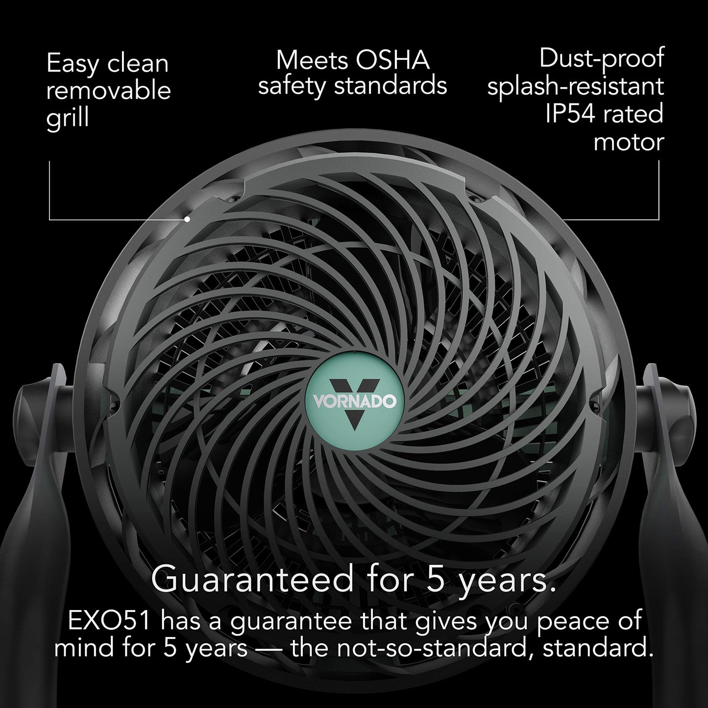 Vornado 602 Whole Room Air Circulator Pedestal Fan Bundle EXO51 Heavy Duty Air Circulator Shop Fan