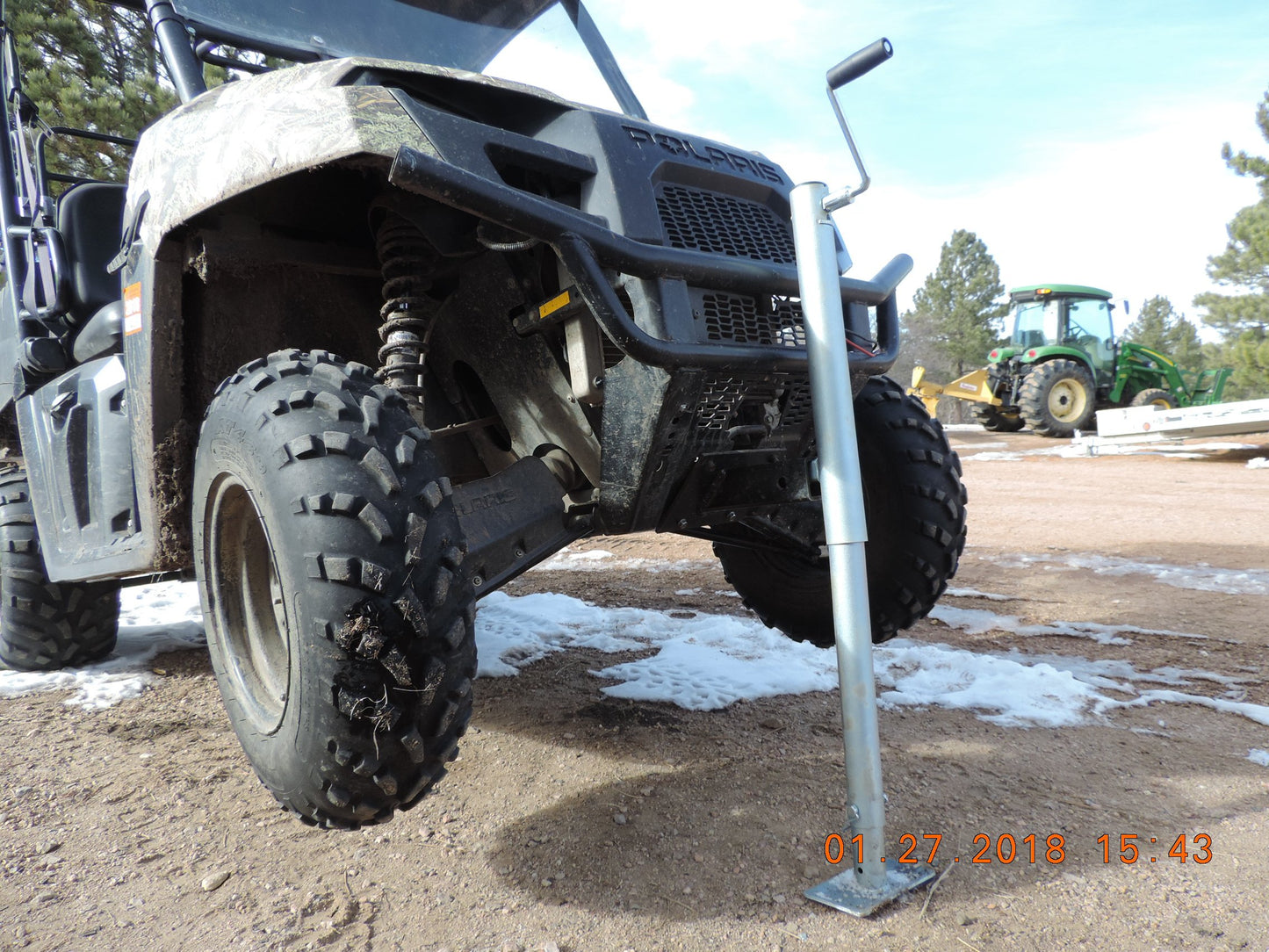 Hornet Outdoors Farm Jack ATV Trailer Jack 2,000 lb Capacity. Raises up to 36" Galvanized Heavy Duty U-5000
