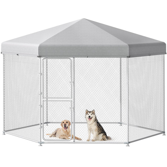 YITAHOME Extra Large Outdoor Dog Kennel for Yard, 13.1×11.2×7.6FT Heavy Duty Pet Pens House Dog Run Enclosure w UV-Resistant Waterproof Roof Cover & Lock, Playpen Fence Outdoor for Medium Large Dogs