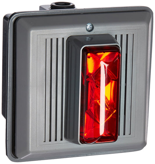 Edwards-Signaling Horn Strobe, Red, 5-1/2 In. H, 120VAC (868STRR-N5)