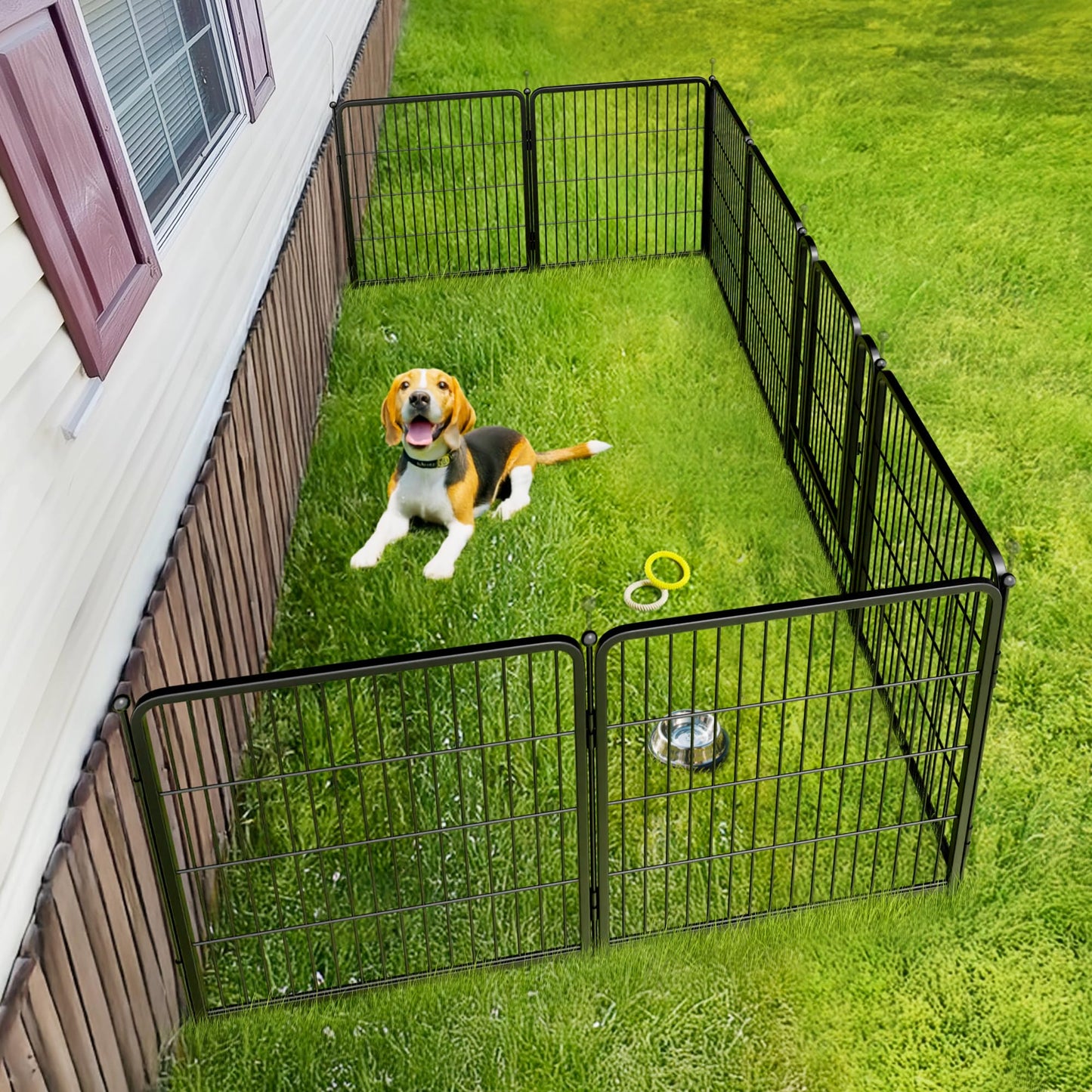 FXW Rollick Unleashed Dog Playpen for Indoor, Yard, RV Camping, 32 inch 8 Panels for Small and Medium Dogs│Patented