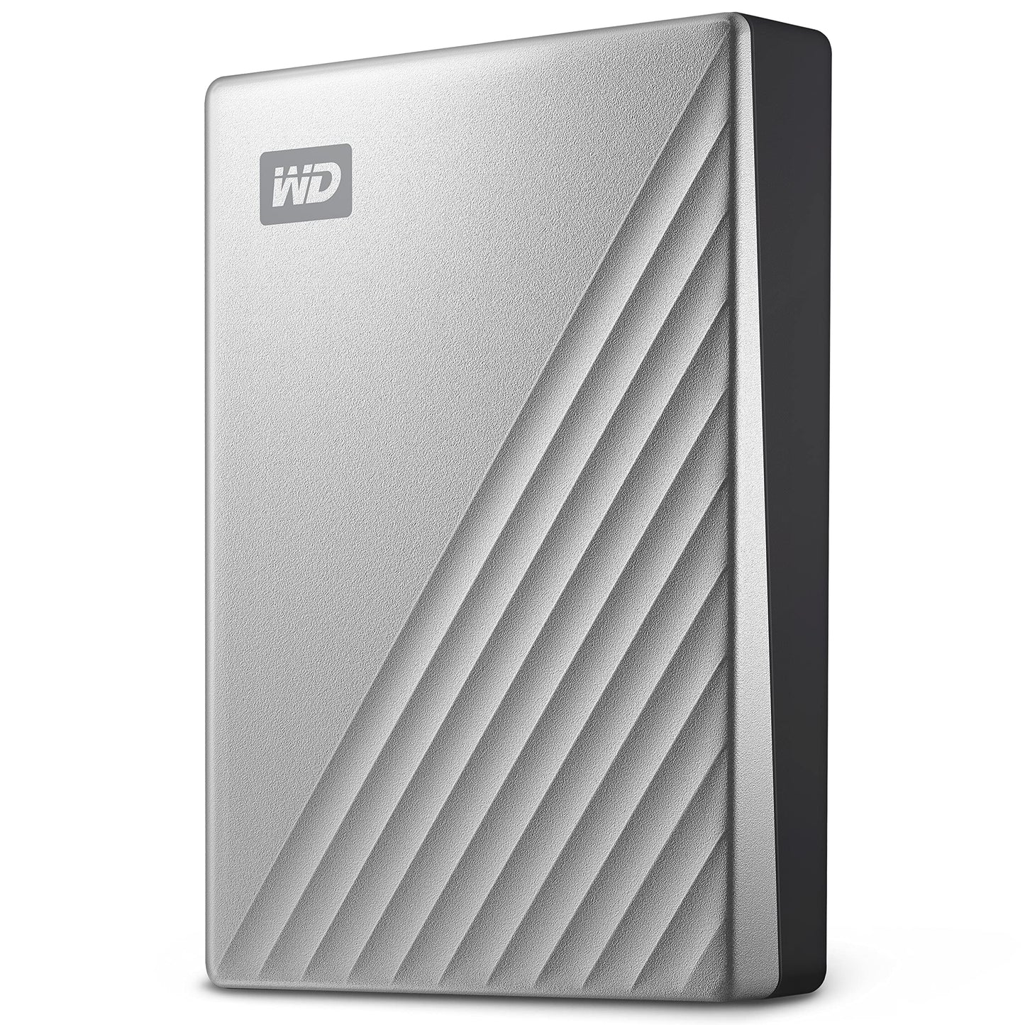 WD 2TB My Passport Ultra, Silver, Portable External Hard Drive, backup software with defense against ransomware, and password protection, USB-C and USB 3.1 - WDBC3C0020BSL-WESN