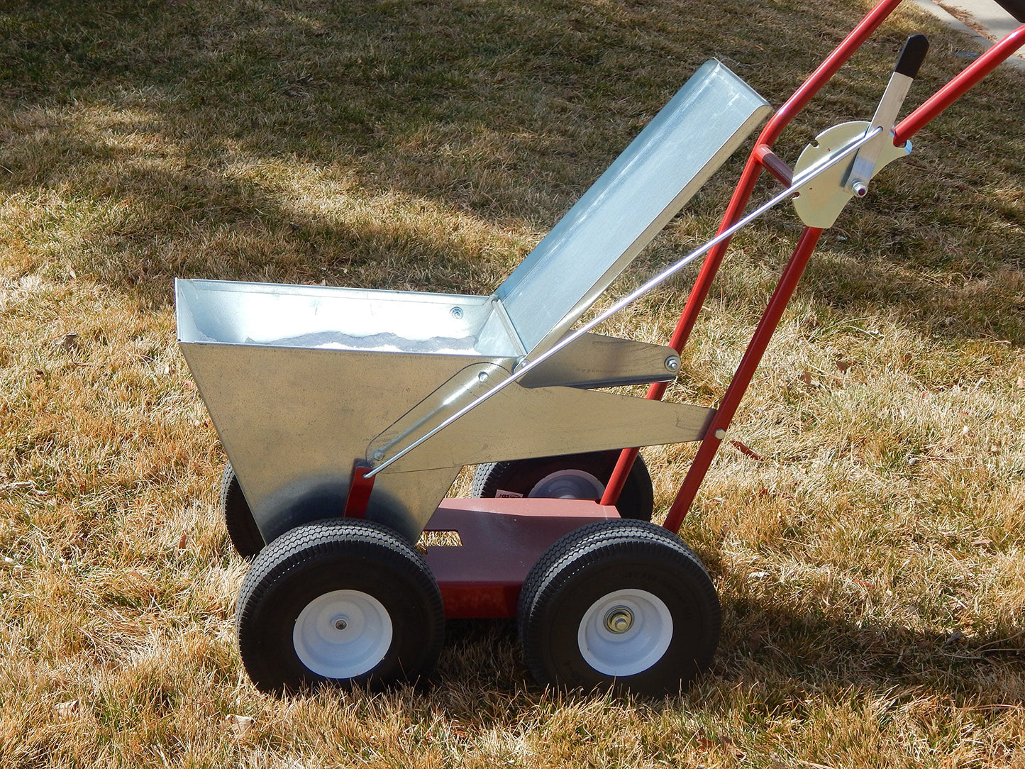 Newstripe NewLiner HD 50 lb Heavy Duty Dry Line Marker (Part #10001744) | Precision 2" or 4" Lines | Galvanized Steel | 10” Flat Free Tires | For Baseball, Tracks & Events | Made in USA