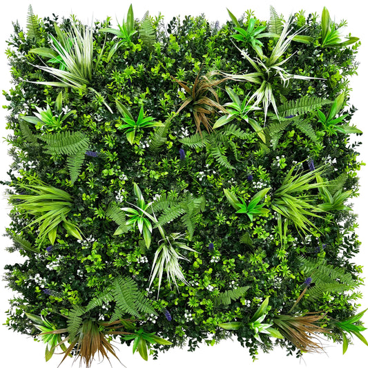 ODTORY Artificial Boxwood Topiary Hedges Panels: 20'' x 20'' 12P UV-Protected Privacy Faux Grass Backdrop Fence Screen for Patio, Balcony, Garden, Backyard Indoor Outdoor Green Wall Decor