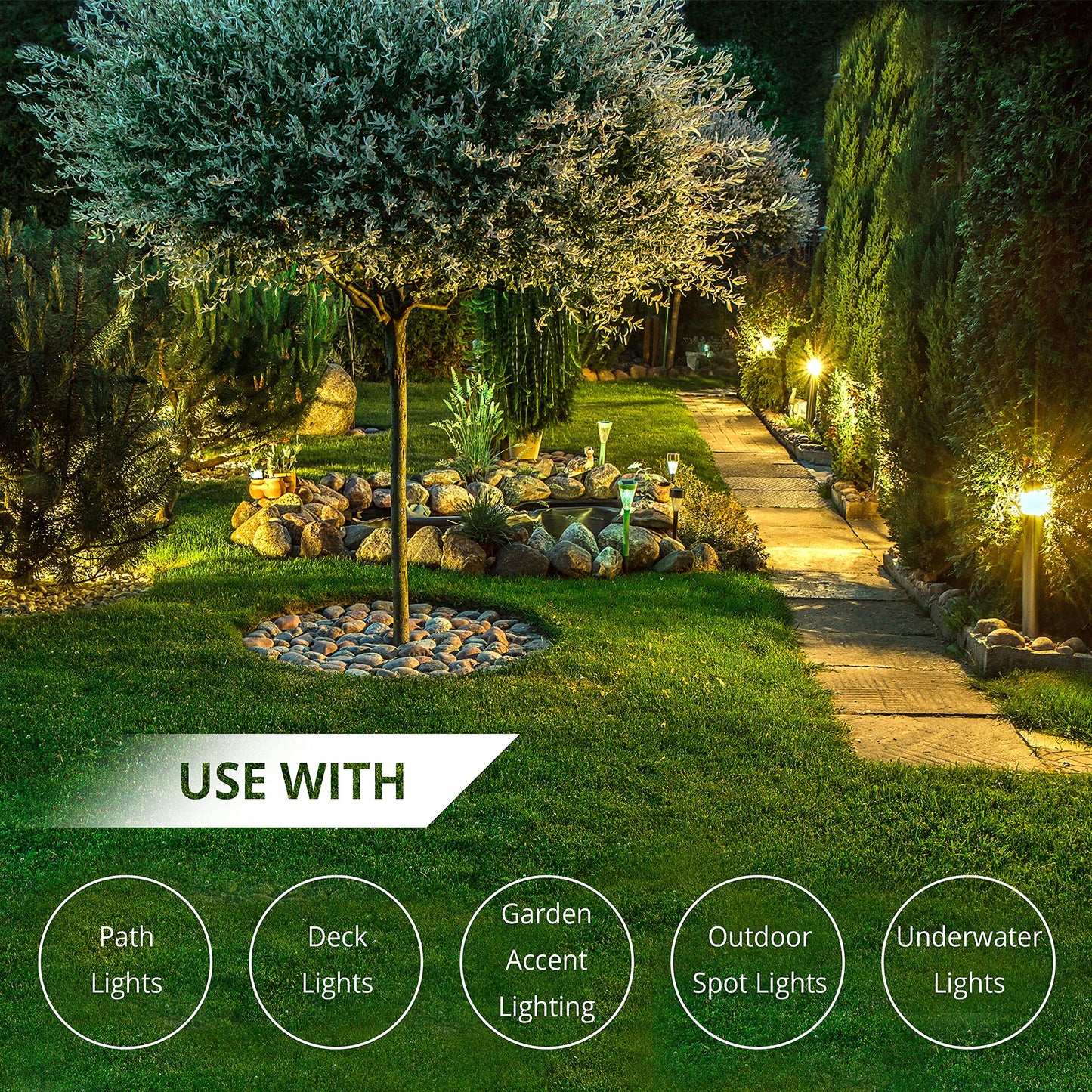 Wirefy 14/2 Low Voltage Landscape Wire 250 ft | Low Voltage Landscape Lighting Wire | Pure Copper | Outdoor Direct Burial | 14-Gauge 2-Conductor 250 Feet